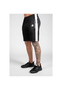 GORILLA WEAR - Benton Track Shorts - czarne spodenki dresowe. Kolor: czarny. Materiał: dresówka. Sport: fitness