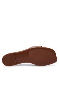 Calvin Klein Klapki Square Flat Sndl Embl Suede HW0HW03055 Beżowy. Kolor: beżowy. Materiał: skóra, zamsz #2