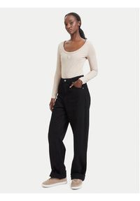 Guess Body V4YP07 J1314 Beżowy Slim Fit. Kolor: beżowy. Materiał: bawełna #5