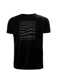 Koszulka Helly Hansen Shoreline 3.0. Kolor: czarny. Materiał: bawełna #1