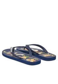 Jack & Jones - Jack&Jones Japonki Jfwlogo Palm Print Flip Flop Ln 12230642 Granatowy. Kolor: niebieski. Wzór: nadruk #6