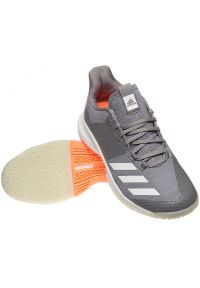 Adidas - Buty adidas Crazyflight Bounce 3 W EH0856 szare. Wysokość cholewki: przed kostkę. Zapięcie: sznurówki. Kolor: szary. Materiał: guma, syntetyk, materiał, tkanina. Szerokość cholewki: normalna. Sport: fitness #5