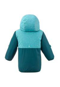 LUGIK - Kurtka narciarska dzieci Wedze 500 Warm. Kolor: zielony, niebieski, wielokolorowy. Materiał: futro, polar. Sezon: zima. Sport: narciarstwo #2