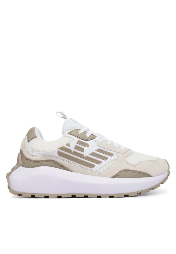 EA7 Emporio Armani Sneakersy 7X000657 AF23110 MZ698 Beżowy. Kolor: beżowy. Materiał: materiał