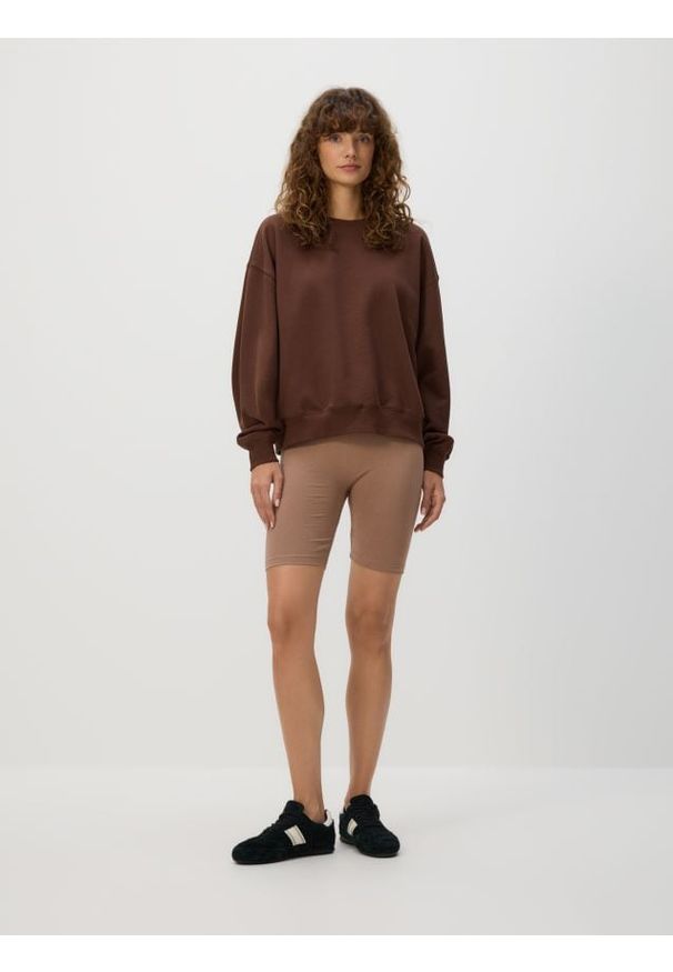 Reserved - Bawełniane kolarki - bordowy. Kolor: czerwony. Materiał: bawełna