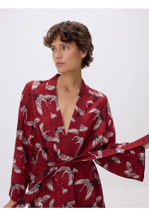 Reserved - Wzorzyste kimono - wielobarwny. Materiał: wiskoza