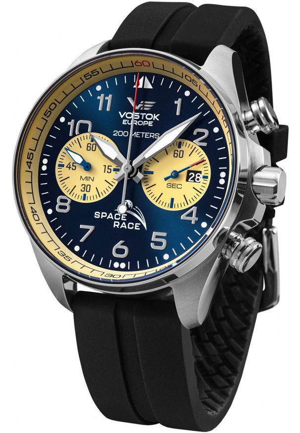 Zegarek męski Vostok Europe 6S21-325A667S czarny. Kolor: czarny