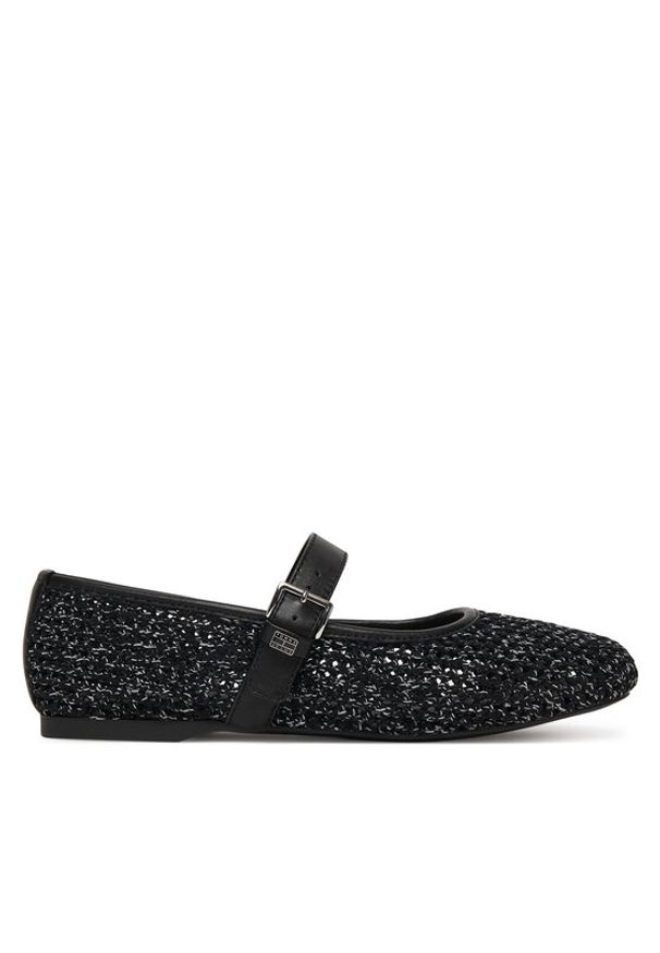 Tommy Jeans Baleriny Tjw Knitted Ballerina EN0EN03030 Czarny. Kolor: czarny. Materiał: materiał