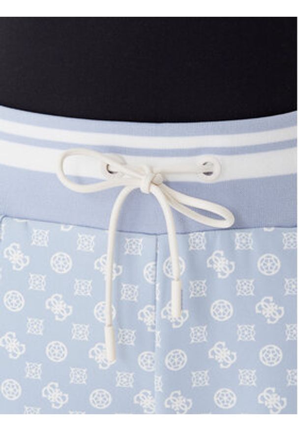 Guess Spodnie dresowe V5YB20 KB212 Błękitny Regular Fit. Kolor: niebieski. Materiał: syntetyk