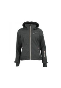 PEAK MOUNTAIN - Kurtka damska Peak Mountain Softshell Amaleoff. Typ kołnierza: kołnierzyk stójkowy. Kolor: różowy, wielokolorowy, czarny. Materiał: softshell. Sport: turystyka piesza #1