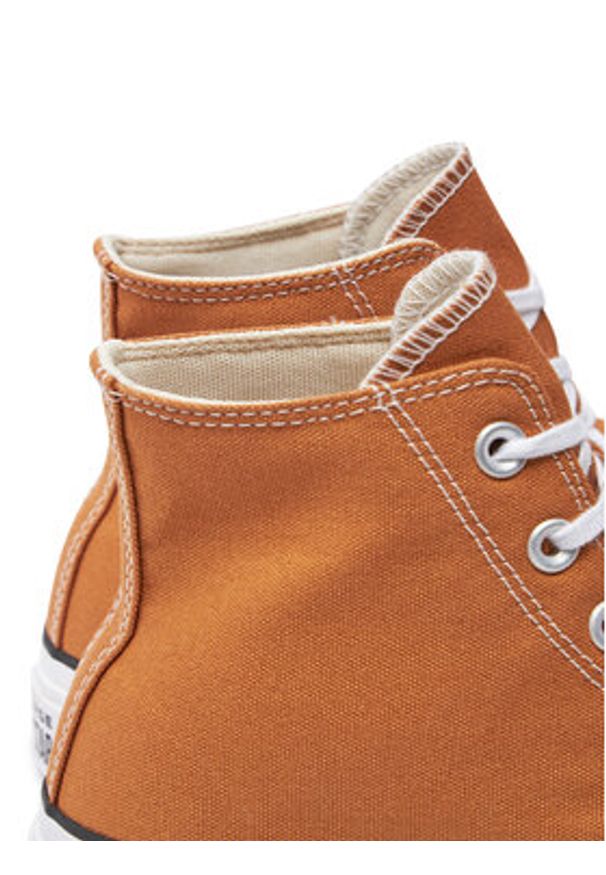Converse Trampki Chuck Taylor All Star Lift Platform Hi A11537C Pomarańczowy. Kolor: pomarańczowy. Materiał: materiał. Obcas: na platformie