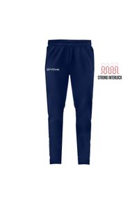 Spodnie Treningowe Givova 2XL - Oddychające i Trwałe. Kolor: niebieski. Materiał: poliester. Sport: piłka nożna #1