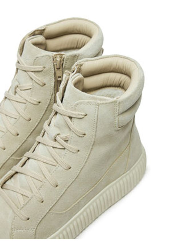 Geox Trzewiki D Graisy D46XFF 00022 C6738 Szary. Kolor: szary. Materiał: zamsz, skóra