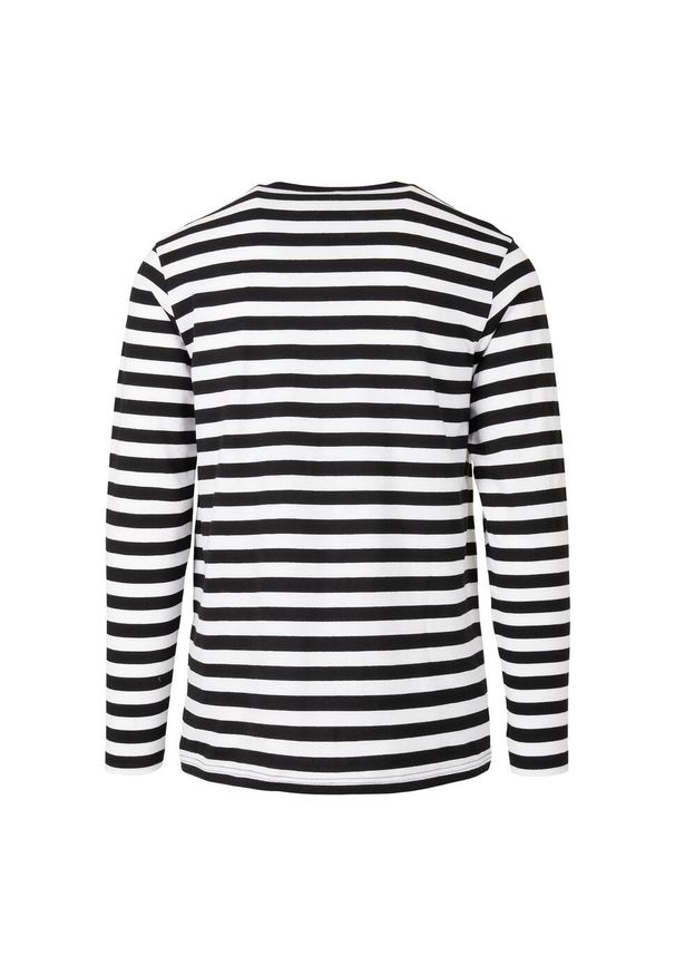 Urban Classics - T-shirt Męski W Paski Standardowy Z Długim Rękawem. Kolor: biały, wielokolorowy, czarny. Długość rękawa: długi rękaw. Długość: długie. Wzór: paski