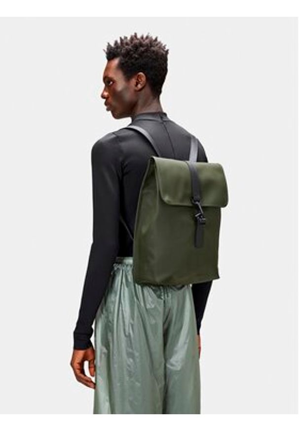 Rains Plecak Rucksack W3 13500 Zielony. Kolor: zielony. Materiał: materiał