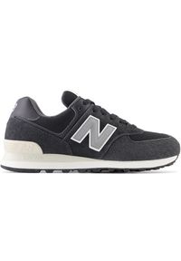 Buty unisex New Balance U574SBG – czarne. Okazja: na co dzień. Kolor: czarny. Materiał: skóra, zamsz, syntetyk, guma, materiał. Szerokość cholewki: normalna. Model: New Balance 574