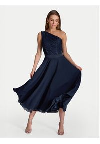 Swing Sukienka koktajlowa 5AI01500 Granatowy Regular Fit. Kolor: niebieski. Materiał: syntetyk. Styl: wizytowy #7