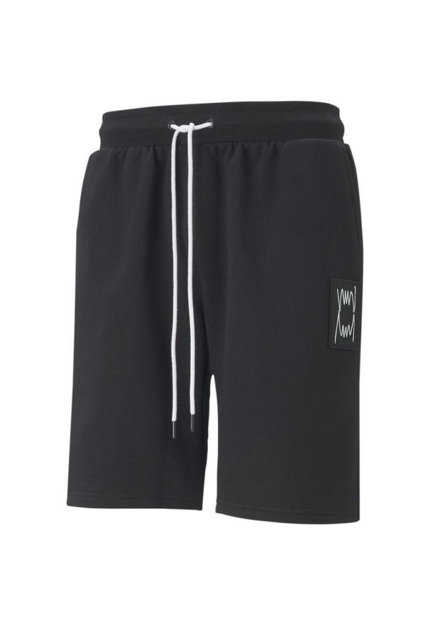 Szorty męskie Puma Pivot Basketball – czarne. Kolor: czarny. Materiał: bawełna. Długość: krótkie. Sezon: lato. Sport: koszykówka