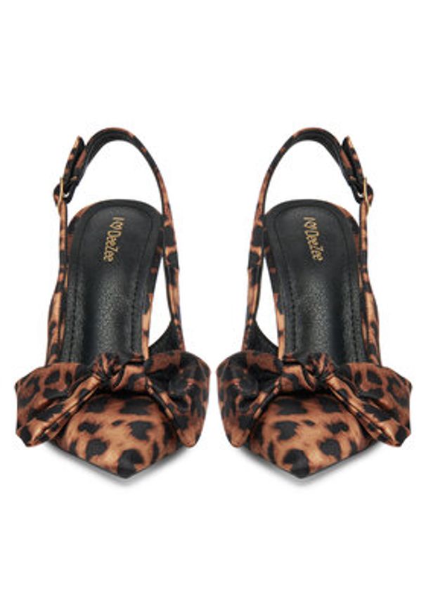 DeeZee Szpilki 6-605-1 Brązowy. Kolor: brązowy. Materiał: materiał. Obcas: na szpilce