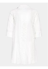 Iconique Sukienka koszulowa IC23 004 Biały Regular Fit. Kolor: biały. Materiał: bawełna. Typ sukienki: koszulowe
