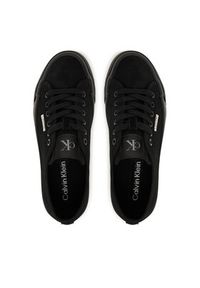 Calvin Klein Sneakersy Vulc Flatf Lace Up Sue/Wl Ck YW0YW02000 Czarny. Kolor: czarny. Materiał: zamsz, skóra #6