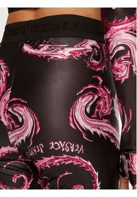 Versace Jeans Couture Legginsy 77HAC101 JS360 Czarny Slim Fit. Kolor: czarny. Materiał: syntetyk #5