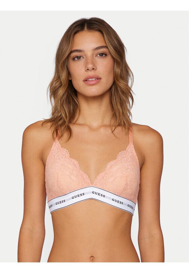 Guess Biustonosz braletka O97C02 KBBT0 Pomarańczowy. Kolor: pomarańczowy. Materiał: syntetyk