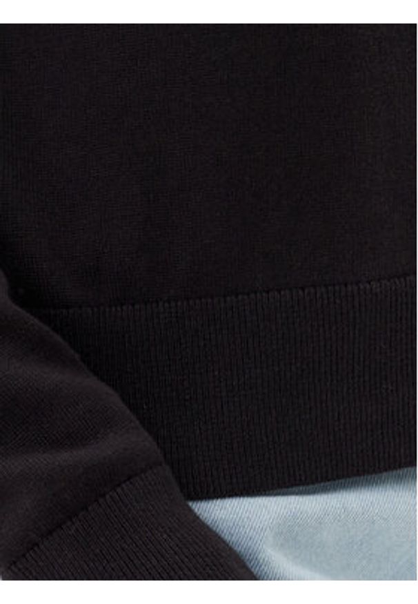 Tommy Jeans Sweter Essential DW0DW20159 Czarny Regular Fit. Kolor: czarny. Materiał: bawełna