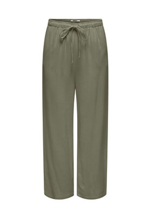 only - ONLY Spodnie materiałowe Siesta 15322263 Zielony Straight Fit. Kolor: zielony. Materiał: wiskoza