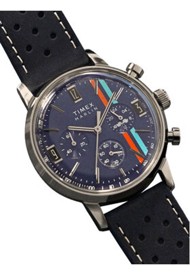 Timex Zegarek Marlin® Chronograph TW2W99000 Srebrny. Kolor: srebrny