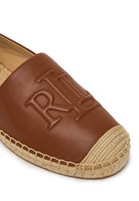 Lauren Ralph Lauren - LAUREN RALPH LAUREN Espadryle Cameryn 802P04415003 Brązowy. Kolor: brązowy. Materiał: skóra #4