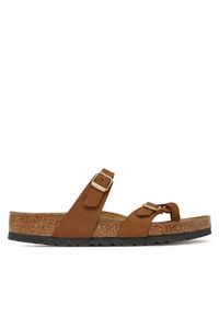 Birkenstock Japonki Mayari Sfb 1032243 Brązowy jasny. Kolor: brązowy. Materiał: nubuk, skóra #1