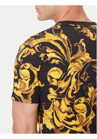 Versace Jeans Couture T-Shirt 79GAH6S0 JS515 Czarny Regular Fit. Kolor: czarny. Materiał: bawełna #4