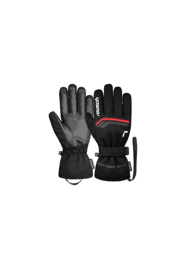 Rękawice narciarskie unisex Reusch Primus wodoodporne ocieplane softshell. Kolor: czerwony, czarny, wielokolorowy. Materiał: softshell. Sport: narciarstwo