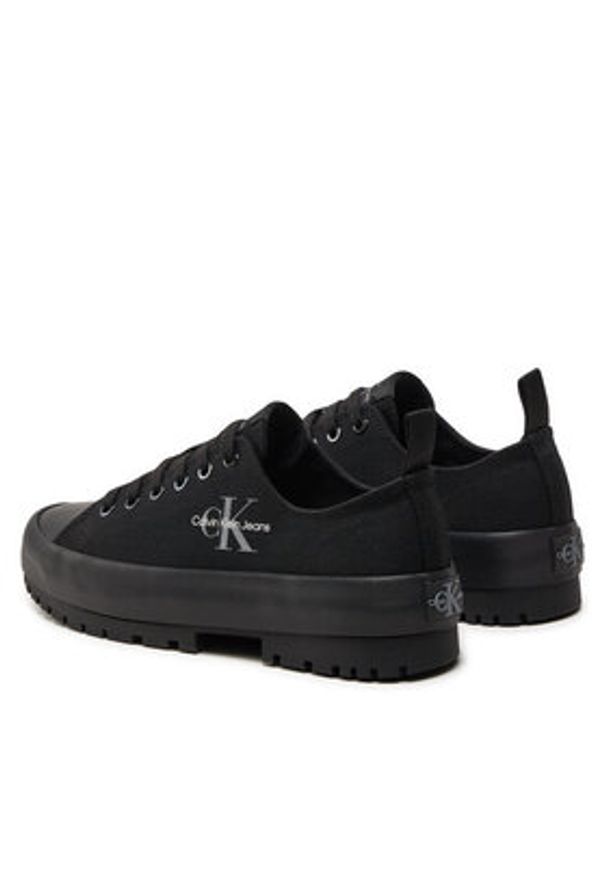Calvin Klein Jeans Trampki Lugged Hybrid Laceup Ml Mtr YW0YW01505 Czarny. Kolor: czarny. Materiał: materiał