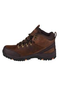 skechers - Buty trekkingowe męskie Skechers Relmenttraven. Wysokość cholewki: za kostkę. Zapięcie: sznurówki. Kolor: brązowy. Materiał: materiał, syntetyk. Szerokość cholewki: normalna