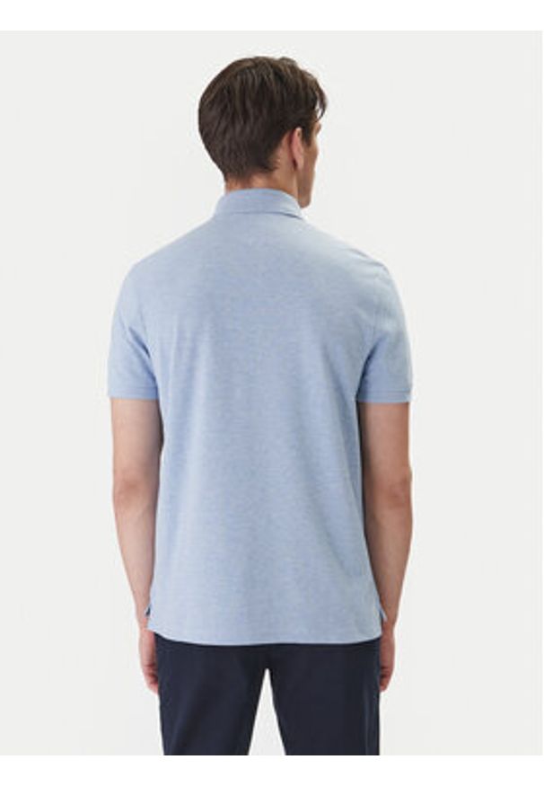 TOMMY HILFIGER - Tommy Hilfiger Polo 1985 MW0MW17770 Błękitny Regular Fit. Typ kołnierza: polo. Kolor: niebieski. Materiał: bawełna