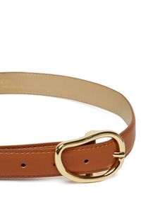 Pieces Pasek Damski Pcsigne Jeans Belt 17156585 Brązowy. Kolor: brązowy. Materiał: skóra #3