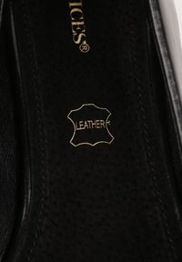 Born2be - Czarne Czółenka Vices na Geometrycznym Obcasie ze Skórzaną Wkładką Critissa. Okazja: na co dzień, na spotkanie biznesowe, do pracy. Kolor: czarny. Materiał: skóra. Wzór: geometria. Obcas: na obcasie. Styl: casual, biznesowy, elegancki, klasyczny. Wysokość obcasa: średni #5