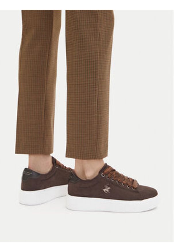 Beverly Hills Polo Club Sneakersy CEO-V12-712Z Brązowy. Kolor: brązowy. Materiał: syntetyk, materiał