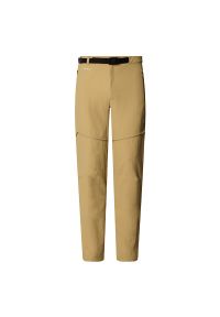 Spodnie męskie The North Face Lightning 0A556P4FS1 - beżowe. Kolor: beżowy. Materiał: elastan, nylon #1