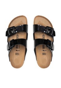 Birkenstock Klapki Arizona 1005292 Czarny. Kolor: czarny. Materiał: skóra