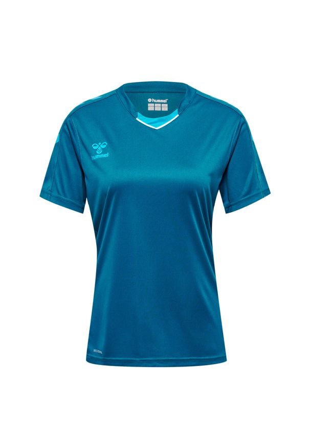 Koszulka sportowa z krótkim rękawem damska Hummel Core XK Poly Jersey S/S Woman. Kolor: niebieski. Materiał: jersey. Długość rękawa: krótki rękaw. Długość: krótkie