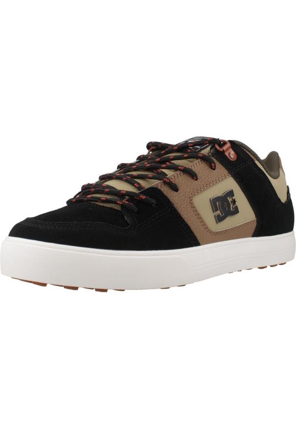 Trampki DC Shoes Pure WNT - brązowy/brązowy/zielony. Kolor: zielony. Materiał: tkanina, skóra