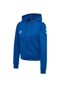 Damska bluza z kapturem zapinana na zamek Hummel Go 2.0 Chevron. Typ kołnierza: kaptur. Kolor: niebieski #1