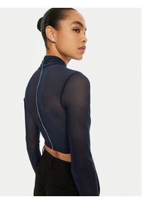 BARDOT Bluzka 55001TB2 Granatowy Slim Fit. Kolor: niebieski. Materiał: syntetyk #3