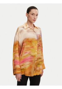 Pinko - PINKO Koszula 104864 A2G0 Kolorowy Regular Fit. Materiał: wiskoza. Wzór: kolorowy