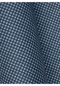 Pako Lorente - PAKO LORENTE – Granatowa poszetka męska w biały mikrowzór. Kolor: wielokolorowy, niebieski, biały. Materiał: poliester #2