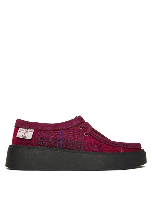 Półbuty Clarks. Kolor: fioletowy