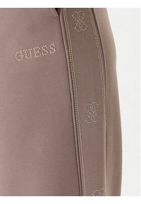 Guess Spodnie dresowe V5BB12 KCX22 Beżowy Wide Leg. Kolor: beżowy. Materiał: syntetyk #3